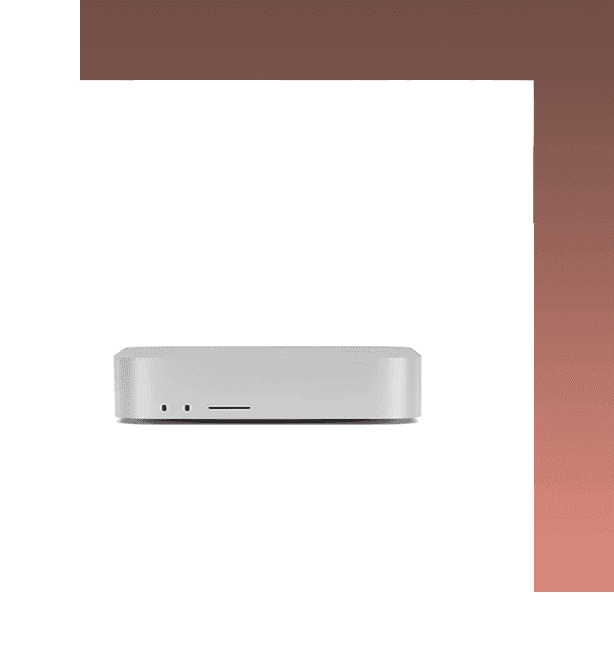 A white box with a green background